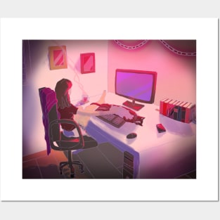 Cosy computer time Posters and Art